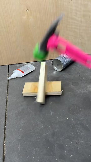 Here’s how @InstantBond works on some harder wood, we know how hard it can be for smooth surfaces to bond, especially in like 5 seconds • You can actually see the chemical reaction happen in this video on the edge of the wood • It’s available at Home depot, Lowe’s and Rona . . . #tools #construction #instantbond #glue #woodwork | Knights Denis