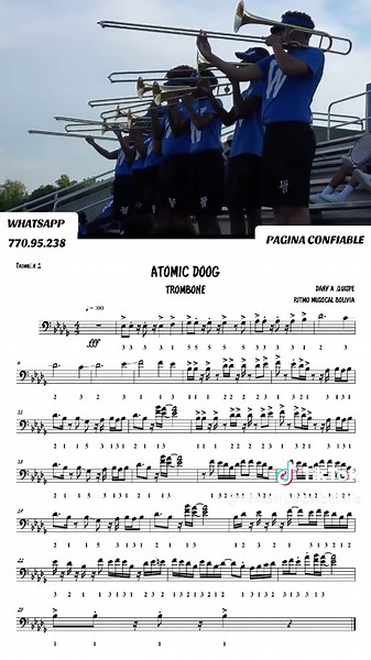 Partitura de Atomic Dog para Banda de Metales