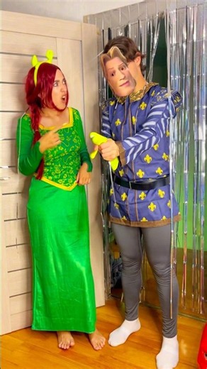 Fiona thought Shrek was calling her but…🤔 #pranks #humor #cosplay #shorts #comedy #funny