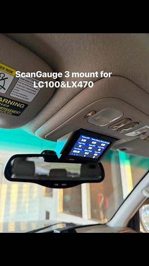 Scangauge 3 mount for LC100/LX470 Thanks to @b_wolfe_ Built for performance. Engineered for enthusiasts. #ScanGauge3 #LandCruiser100 #LX470 #UZJ100 #J100 | Ben3DBuild