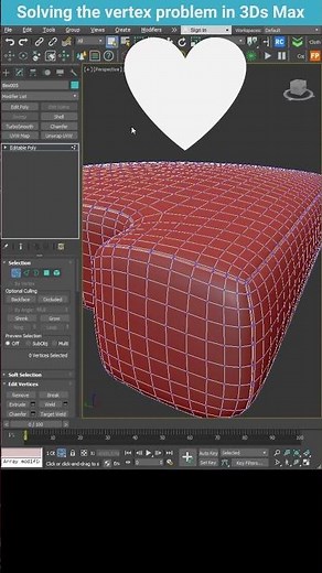 How to Remove Extra Vertices in 3ds Max | Quick Tip #shorts #3dsmax