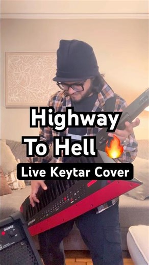 Highway to Hell – AC/DC | Keytar Cover (NYC Session Keyboardist) #shorts