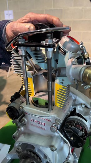 1950 Vincent Comet section engine (499cc single cylinder engine). Location is the Ardingly Classic Motorcycle Show & Bike Jumble Thanks to Julie Diplock and the team at Elk Promotions for having us along on the day. Instagram: @elkproms Video by Alex Rollings. Instagram: @motofilmer If you’d like to have your bike featured on our account, collaborations or for business enquiries with The Classic Motorcycle Channel please DM us direct - @classicmotorcyclechannel All our photo and video content is