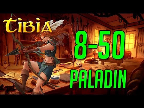 8 to 50 Level Paladin in Tibia Where to Hunt, Hunting Spots, Maps