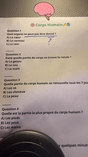 905K views · 6.6K reactions | #QuizChallenge #corpshumain | Focus quiz | Facebook