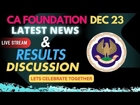 Live CA Foundation Dec 2023 Result