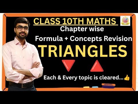 ✅Class 10 Maths | Triangles Formula & Concept Revision |Triangles Chapter Full Revision |