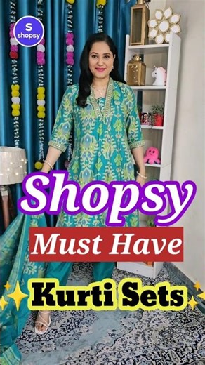 Shopsy kurti Sets✨️💓Must Buy Collection For☀️ Summers Parties