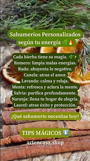 Sahumerios Personalizados según tu energía 🌿🔥 ¿Qué sahumerio necesitas hoy?