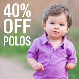 Primary is turning 4 and celebrating with party-worthy deals for YOU! Today's deal: 40% off select kids and baby polo styles, perfect for Easter, Passover, and always! Plus, get an additional 20% off your first order w/code: BDAY20 | Primary.com