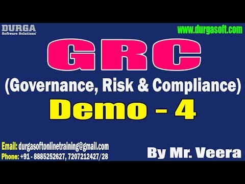 GRC (Governance, Risk & Compliance) tutorials || Demo - 4 || by Mr. Veera On 16-01-2026 @7PM (IST)