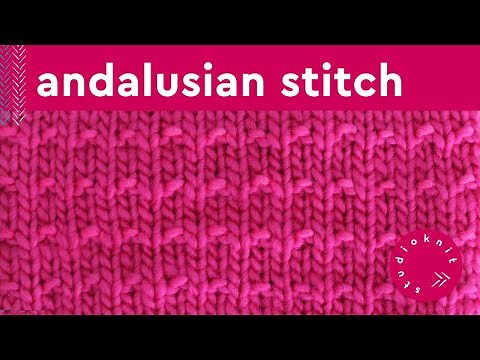 Andalusian Stitch Knitting Pattern for Beginners (4 Row Repeat)