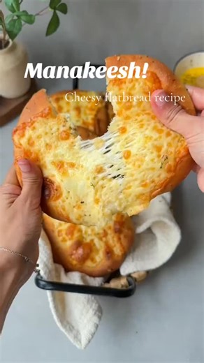 Foodi Ma on Instagram: "Soft, fluffy homemade Maakish Easy Middle Eastern flatbread topped with cheese! Perfect for breakfast, brunch, or a quick snack! #maakish #manakish #middleeasternfood #foodtok #homemadebread"