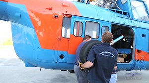 The two Sikorsky S-55 helicopters Kermit Weeks acquired in Reno, Nevada in February 2018, finally arrive at Fantasy of Flight. Paul Stecewycz and the FoF crew greet the trucks, work to unload the copters, re-install the gear, and put them both into temporary storage to await their restoration to flying service. Check it out. | Kermit Weeks