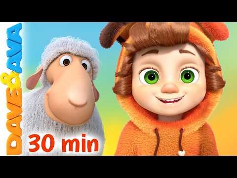 😜 Little Bo Peep and More Nursery Rhymes | Brother John | Baby Songs by Dave and Ava 😜