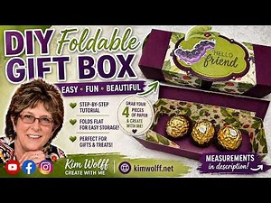 👉 DIY Foldable Gift Box Tutorial ✂️ Easy Cardstock + DSP Project (Step-by-Step!)