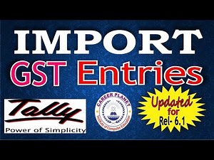 Import goods under GST in Tally ERP 9 | GST Import Goods with custom Duty