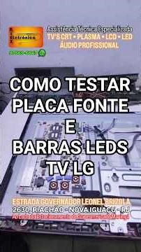 Testing the power supply and LED strips on an LG TV #alexeletronica #technicalassistance #tv #crt...