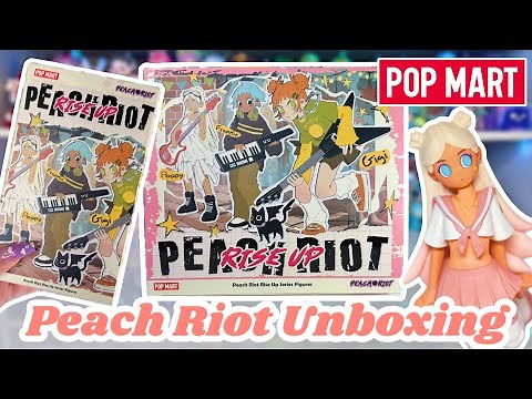 PEACH RIOT FULL SET UNBOXING *♡* POP MART'S NEWEST IP!
