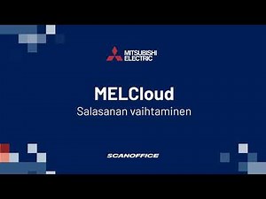 Salasanan vaihtaminen MELCloudissa