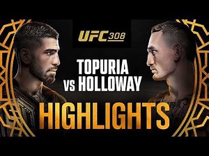 Topuria vs Holloway Fight Highlights