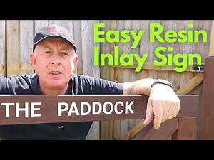 Epoxy Resin Inlay Sign