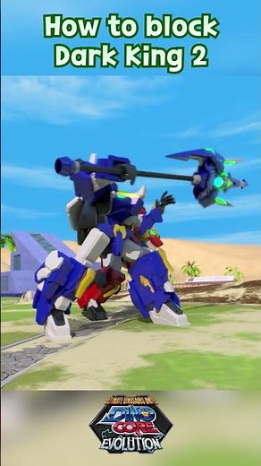 How to block Dark King (2) I dinocore I season4 #dinocore #shorts