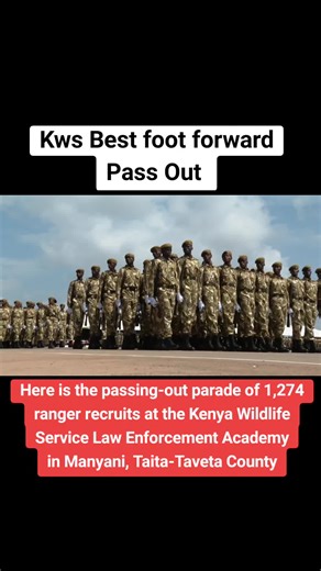 KWS Pass Out Parade Highlights from Kenya 2024