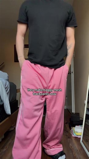 Baggy Mesh Track Pants for Comfortable Style