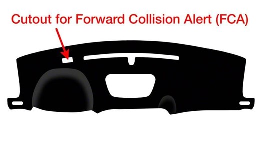 Silverado 1500 Custom Fit Dash Cover; Sedona Suede Black (24-25 Siverado 1500) - Free Shipping