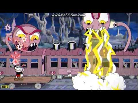 The phantom express full bossfight but with the super art 3 music version (Cuphead)