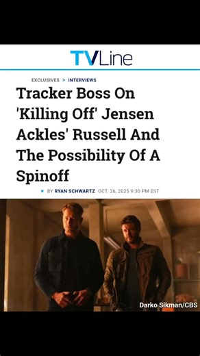 Jensen's Russell fakes his death (with ketchup), drops epic sibling banter, and teases our unhinged spinoff dreams. Let's manifest that comeback, Tracker fam—our thirst for rogue Russell is positively radioactive! ➡️ Follow @thespnverse for breaking news and updates! Link to the full story in our bio. 🔗 ☆ #jensenackles #supernatural #spn #deanwinchester #acklesholic Jensen Ackles | Supernatural | SPN | Dean Winchester | Justin Hartley https://www.tvline.com/2006221/tracker-season-3-episode-2-re