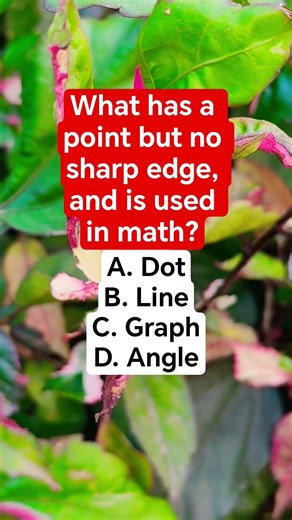 What has a point but no sharp edge, and is used in math?
