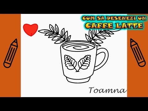 AUTUMN | 🌰🎨 How to Draw a CAFFÈ LATTE | Draw It Yourself | Learn Easily to Draw #autumn