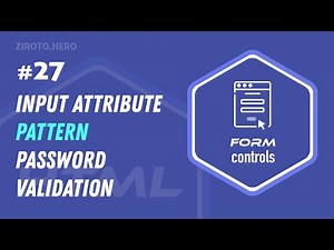 Master HTML in Darija Arabic #27 Input Attribute (pattern) Password Validation Example