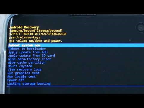 Samsung Galaxy S10 Wipe Cache Partition durchführen
