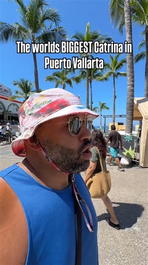 World’s largest Catrina construction update oct 26th! A week to go!!! #catrina #puertovallartamexico #puertovallarta #mexico #travel #blackandabroad #blackboyjoy | Nick Guillory