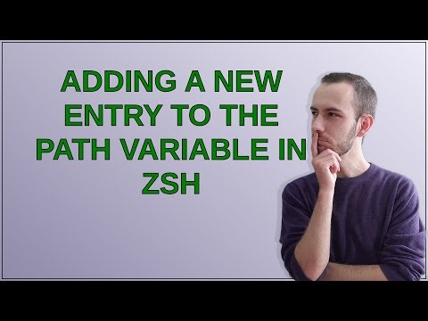 Adding a new entry to the PATH variable in ZSH