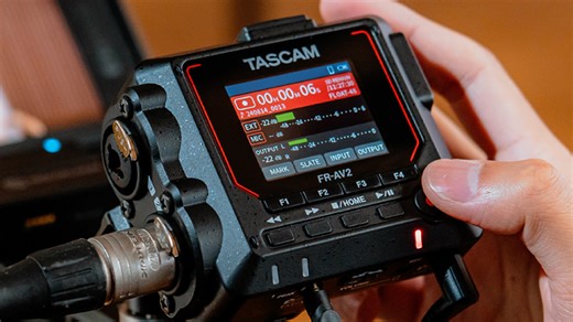 TASCAM FR-AV2 Compact 32-Bit Float Recorder and Timecode Generator - Newsshooter