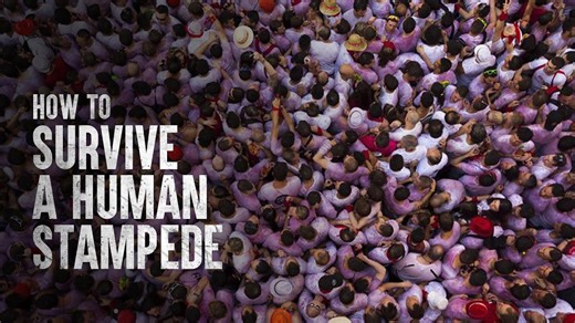 Caught in a human stampede with no control
