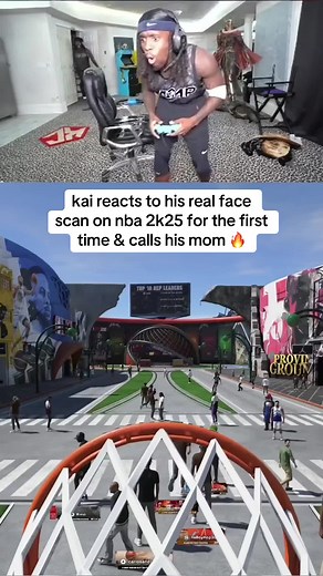 Kai Cenat Reacts to His NBA 2K25 Face Scan and Calls His Mom