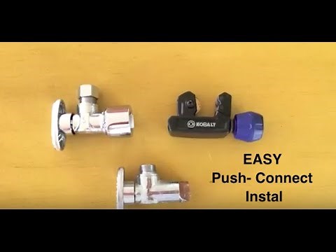 How to Replace a Sink Water Valve - "Push Connect" - EASY FIX