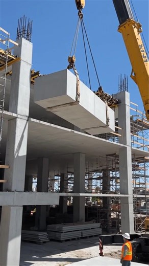 Precast concrete structures to make multi story building #precastconcrete