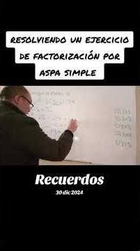 Solving a factoring exercise using the simple cross-multiplication method