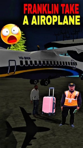 FRANKLIN NE CHALAYA AIROPLANE 😮 || INDIAN BIKE DRIVING 3D || #gta #shortsviral
