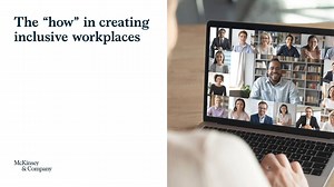 13 reactions | Creating an inclusive and diverse workplace takes more than just the will to make it happen. How can a data-driven approach help organizations tackle this tough issue? #McKinseyOrganization https://mck.co/2ysgFaL | McKinsey & Company | Facebook