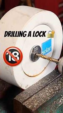 Drill a lock easy! #lockpicking #locksmith #asmr