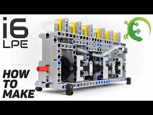How To Make Lego Technic 6 Cylinder Pneumatic Engine - LPE MOC - With Parts list