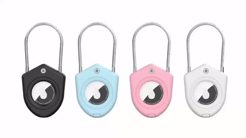 for AirTag Holder Case with Keychain 1st/2nd Air Tags - 1/2/4 Pack for Apple Air Tags Holder with Wire Cable Ultra Durable Anti-Lost Protective Case for GPS Tracker Kids, Keys, Luggage, & More