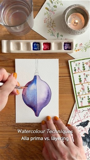 88K views · 993 reactions | ‘Alla prima’ versus layering  Painting ‘alla prima’ might be the quickest method, but if you really wanna get a nuanced, more realistic finished result, then layering is the way to go. Which method do you prefer? #watercolourpainting #watercolourart #watercolortechnique | De Winton Paper co | Facebook